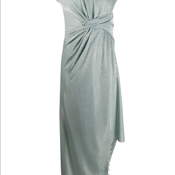Beautiful authentic Lanvin drape design, asymetric dress, polyamide/silk,size 42 - Picture 6 of 9